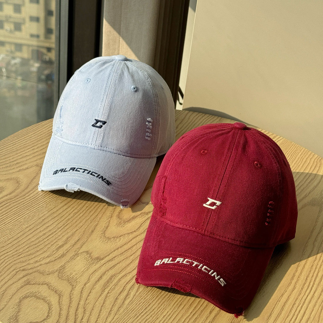 Men's Distressed Denim Baseball Cap Stornfield