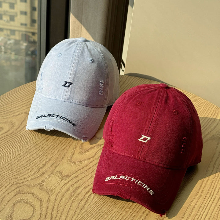 Men's Distressed Denim Baseball Cap Stornfield