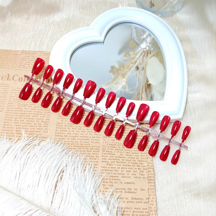 Shiny artificial nails with sparkling at the highest level Stornfield