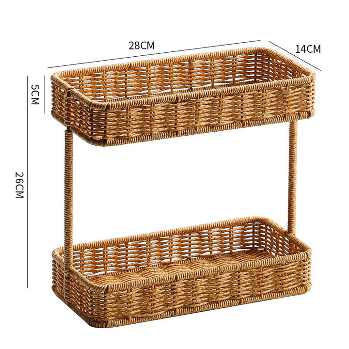 Unisex two-level storage basket Stornfield