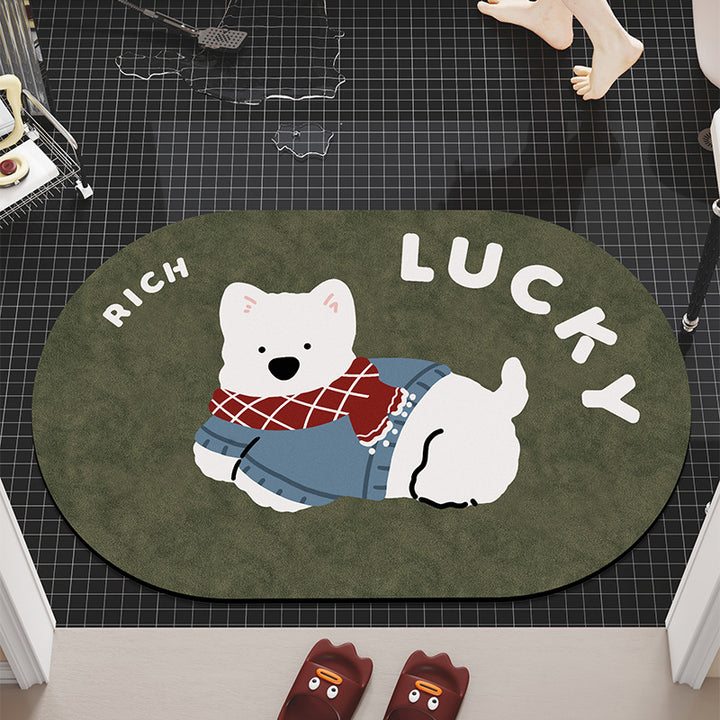 Playful Dog-Themed Area Rug