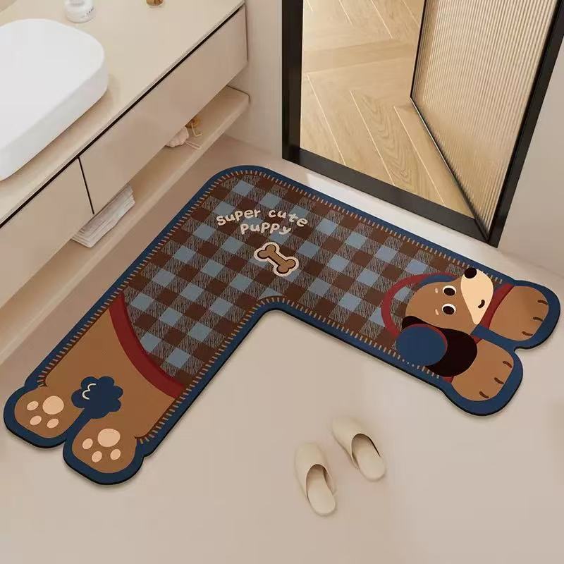 Cute Bear-Shaped Bath Mat