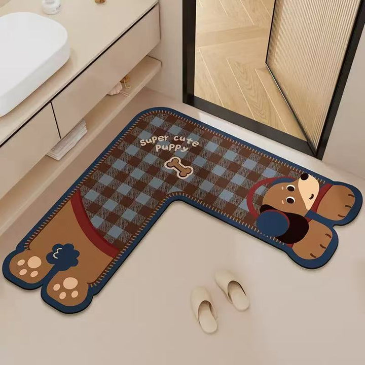 Cute Bear-Shaped Bath Mat