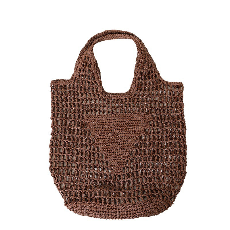 Coarse crochet bag with large handles Stornfield