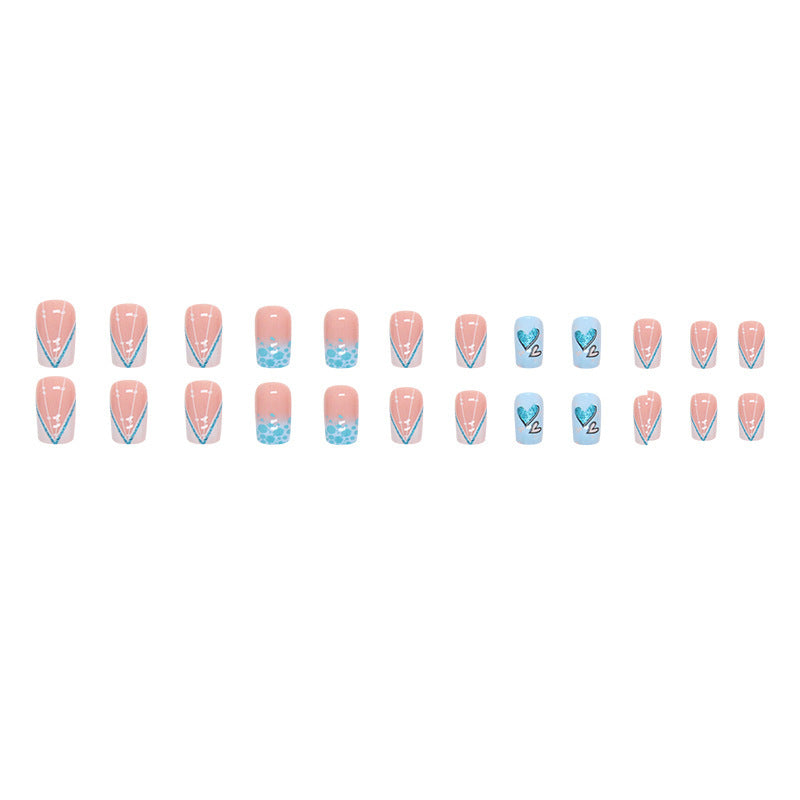 Heart-Inspired Press-On Nail Art Set Stornfield