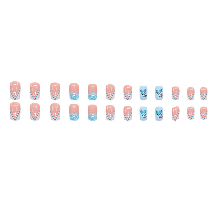 Heart-Inspired Press-On Nail Art Set Stornfield