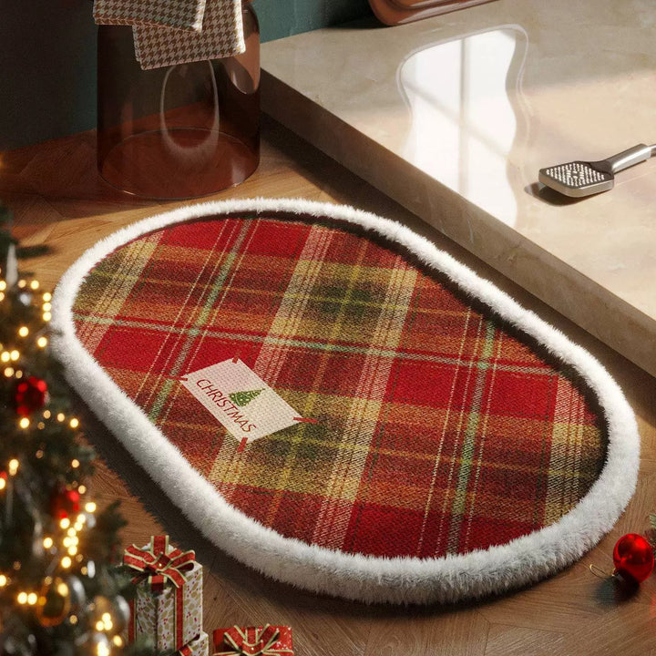 Christmas-Themed Decorative Bath Mat