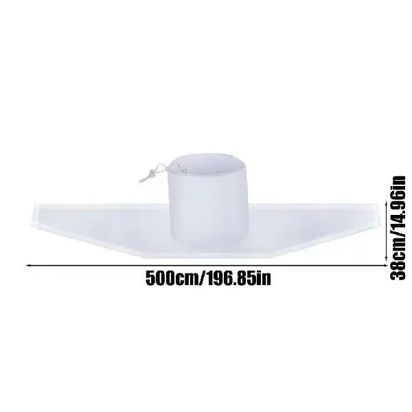 Unisex One Size Downpipe Rain Deflector Splash Guard with Adjustable Central Sleeve and Flexible PVC Drainage Track Stornfield