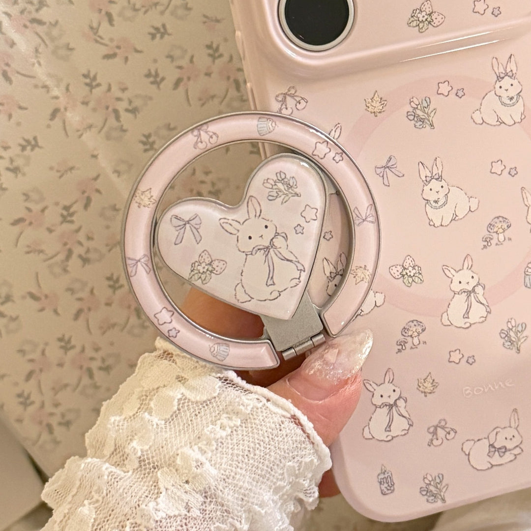 Playful smartphone finger holder with heart design Stornfield