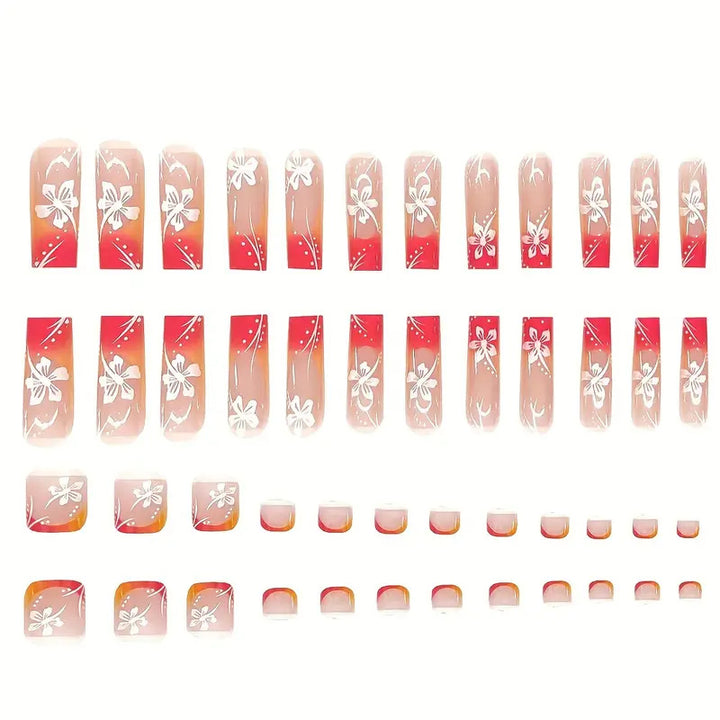 Vibrant Gradient Press-On Nail Art Set Stornfield