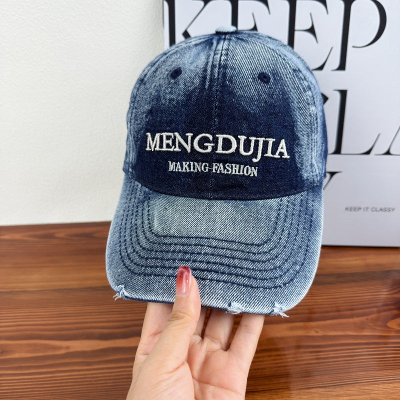 Men's Distressed Denim Baseball Cap Stornfield 1784270408
