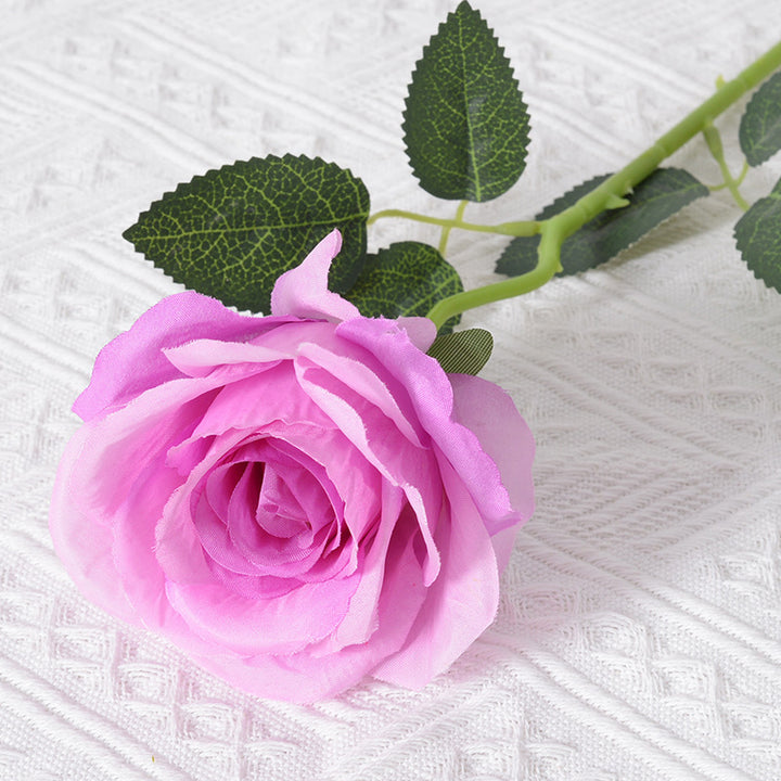 Realistic Fabric Rose Stem Decoration
