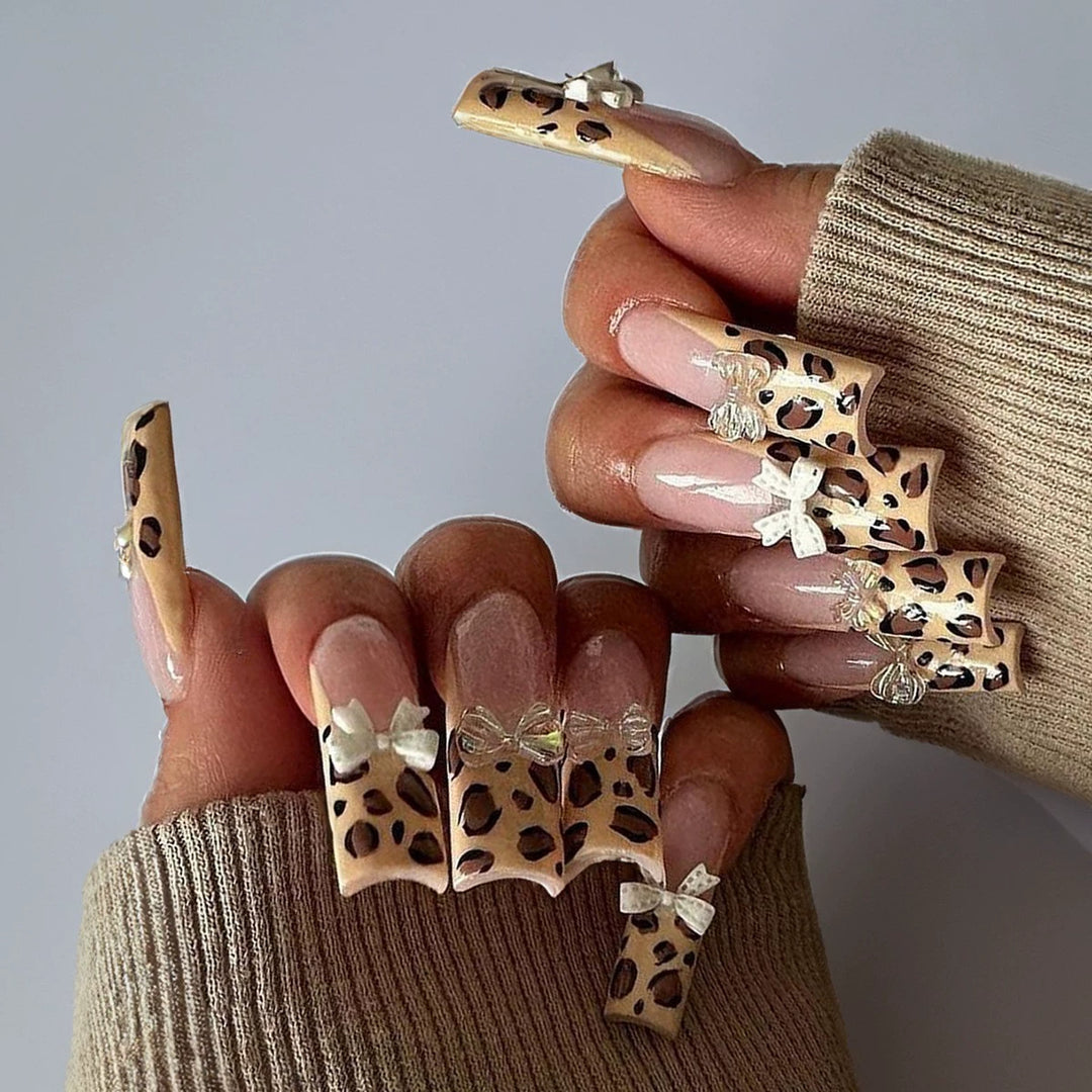 Decorative Long Press-On Nail Extensions Stornfield