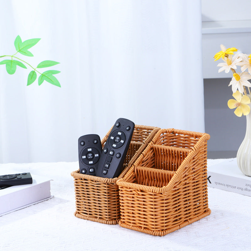Multi-Compartment Woven Organizer Basket Stornfield