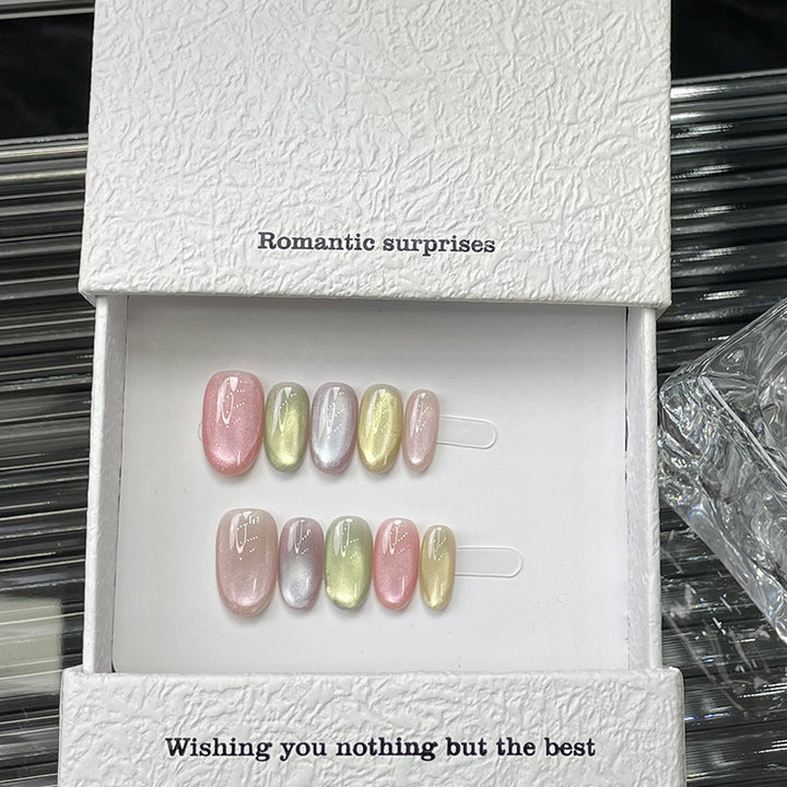 Pastel Glitter Press-On Nail Set