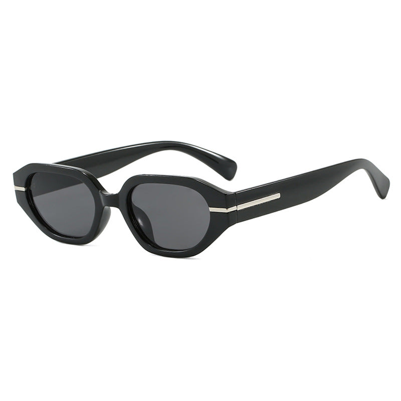 Women's stylish geometric sunglasses with mirrored lenses and unique frame Stornfield
