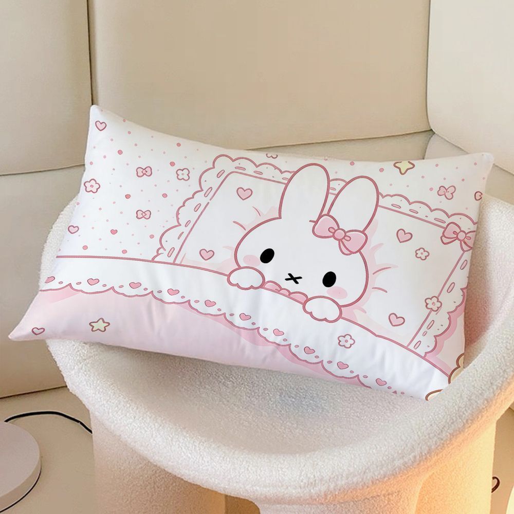 Whimsical Bunny-Themed Decorative Throw Pillow