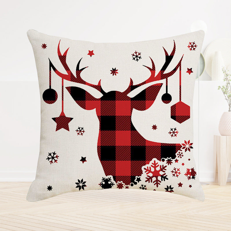 Cozy Winter-Themed Throw Pillow