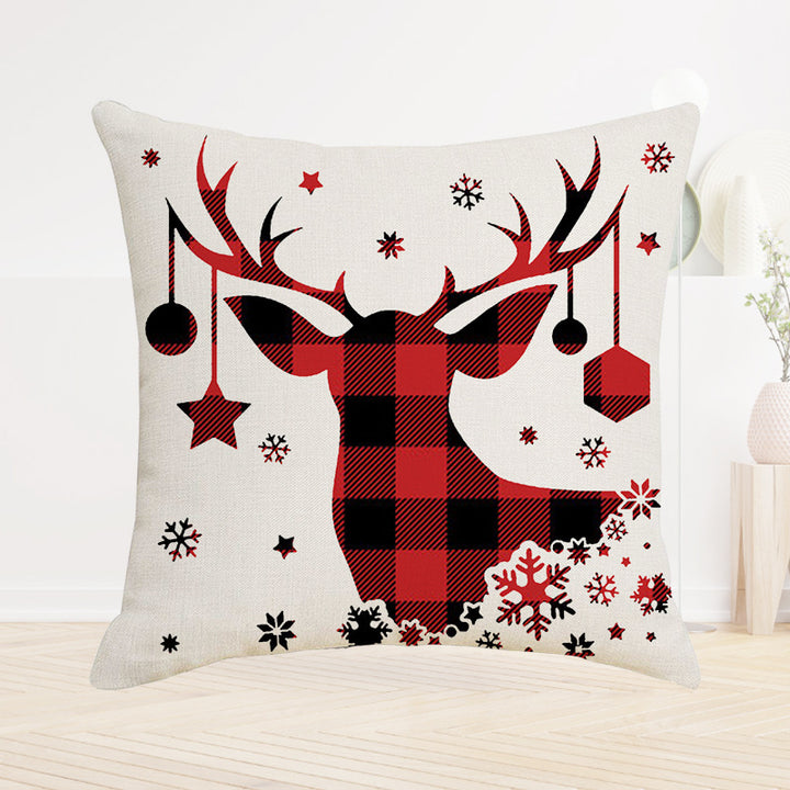 Cozy Winter-Themed Throw Pillow