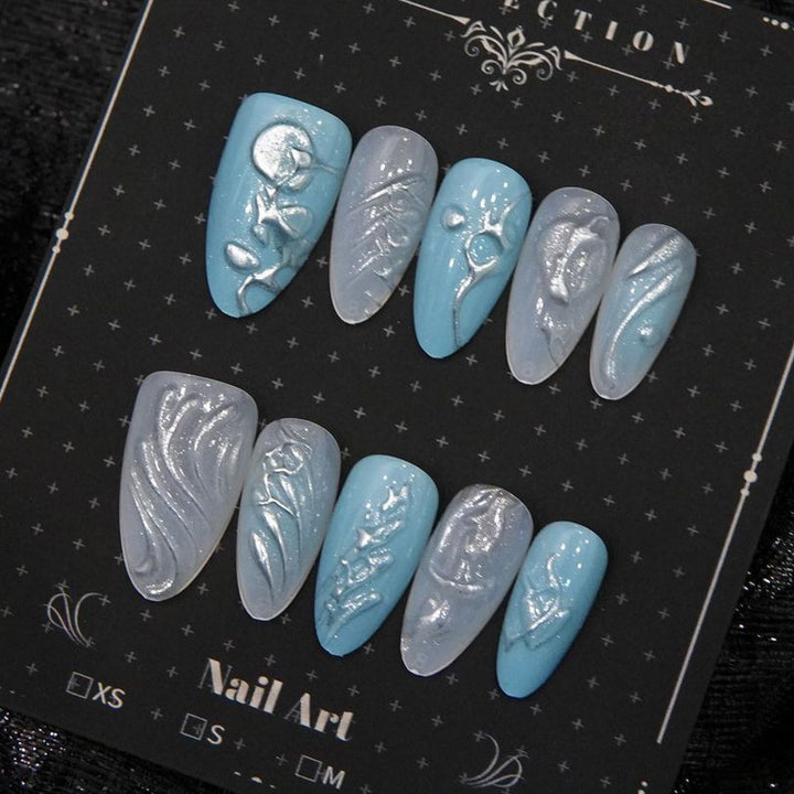 Artistic Press-On Nail Designs