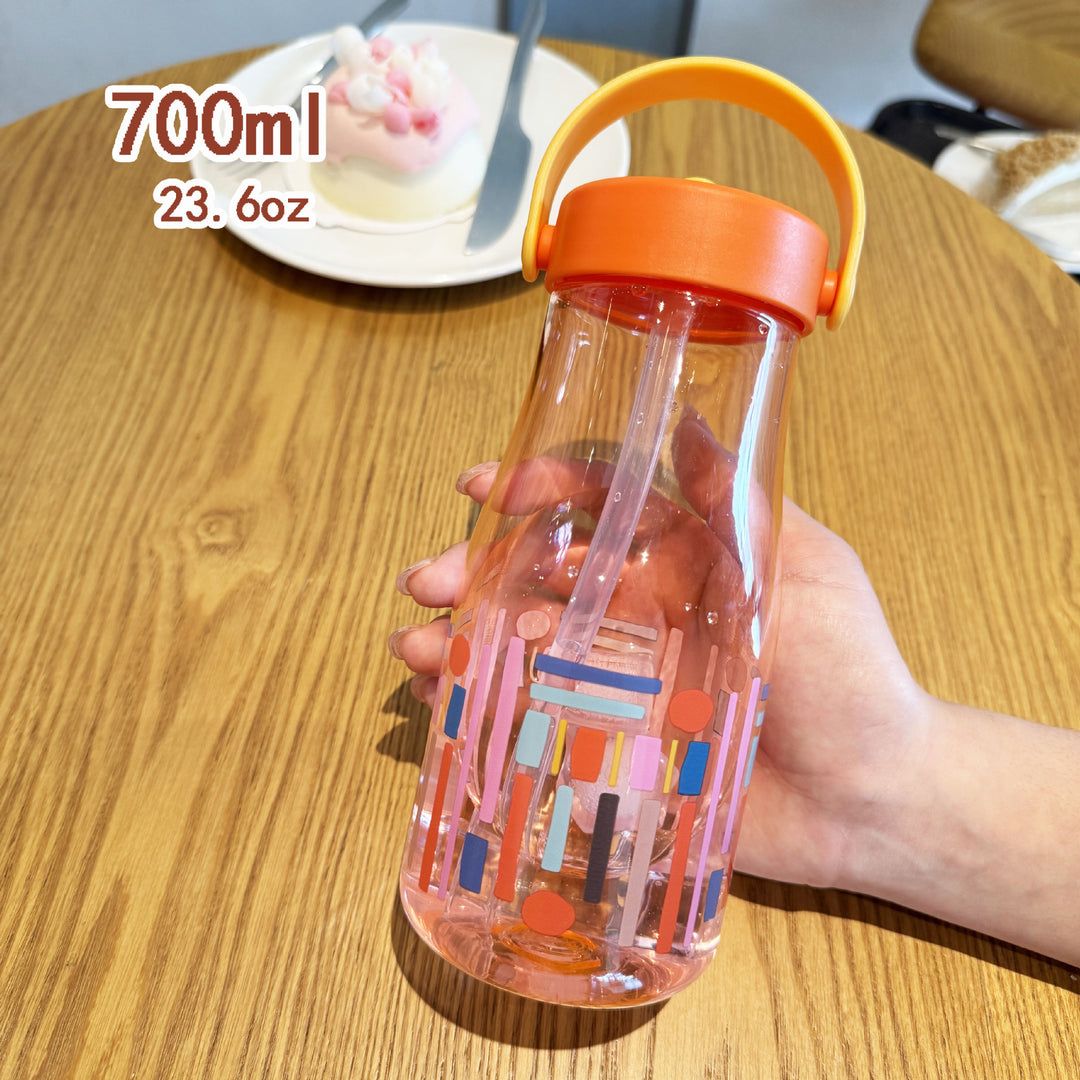 Women's Creative Water Bottle with Silicone Carrying Strap Stornfield