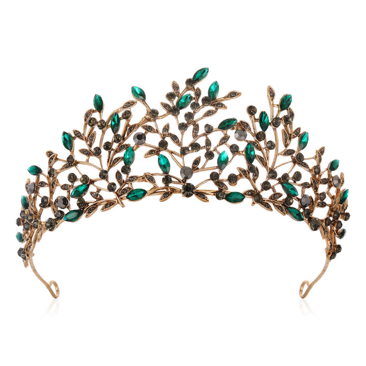 Ladies Elegant Headband with Floral Decorations and Rhinestones Stornfield