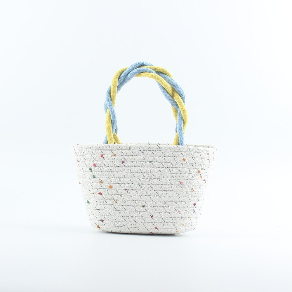 Fashionable straw bag with colorful accents Stornfield