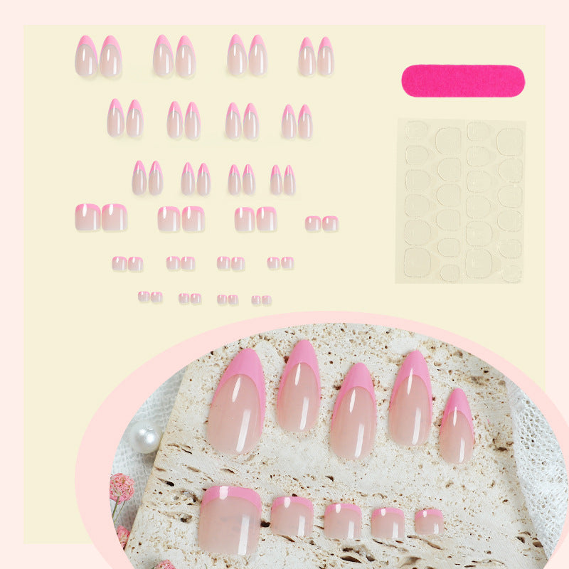 Premium Press-On Nail Set with Ombre Design Stornfield
