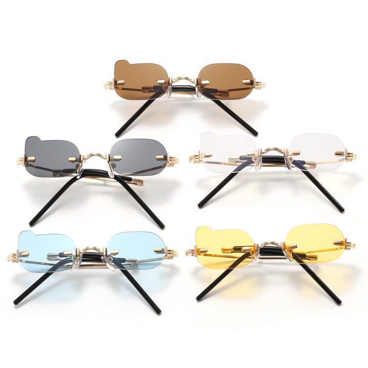 Ladies exclusive fashionable sunglasses with shiny metal frame Stornfield