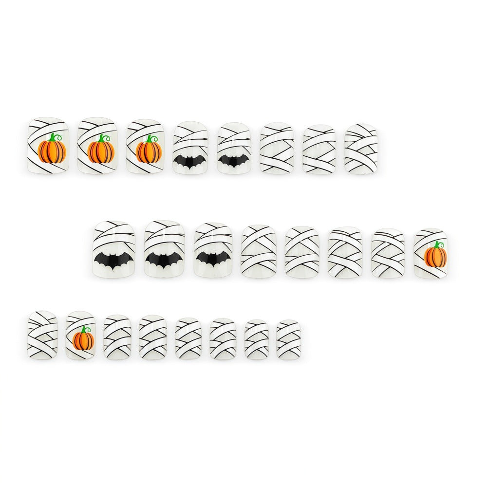 Halloween Artificial Nails with Creepy Designs Stornfield