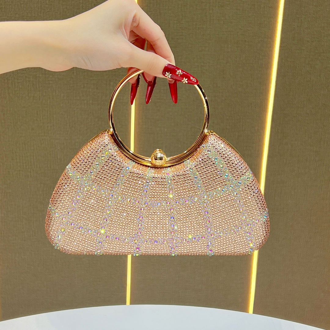 Rhinestone-Studded Evening Handbag