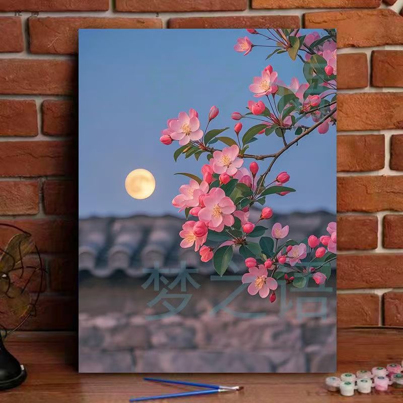 Floral Landscape Canvas Art Print Stornfield
