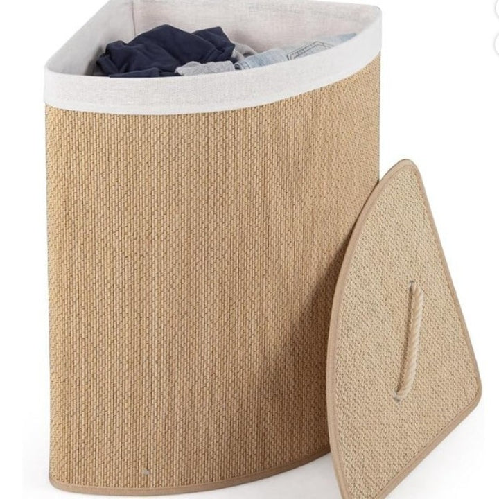 Elegant laundry container with removable lid and sturdy handles Stornfield