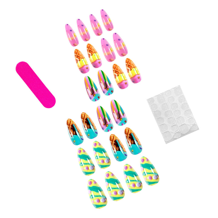 Artistic nail art in ice cream design Stornfield
