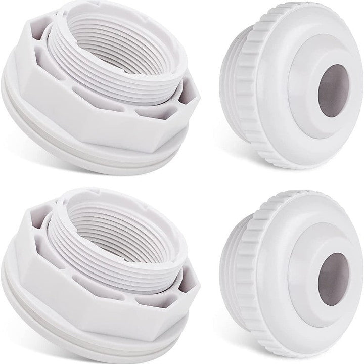 Adjustable threaded PVC toilet pan connector and waste flange adapter Stornfield