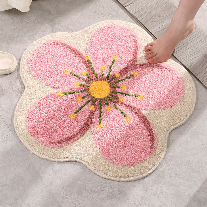 Floral Design Bath Mat Stornfield