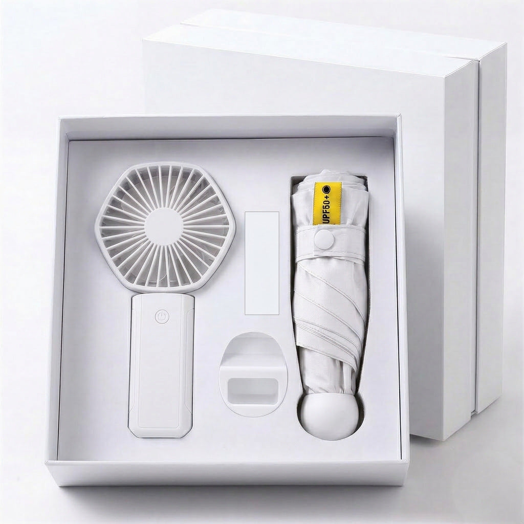 Ladies Multifunctional Set of Portable Fan and Umbrella Stornfield