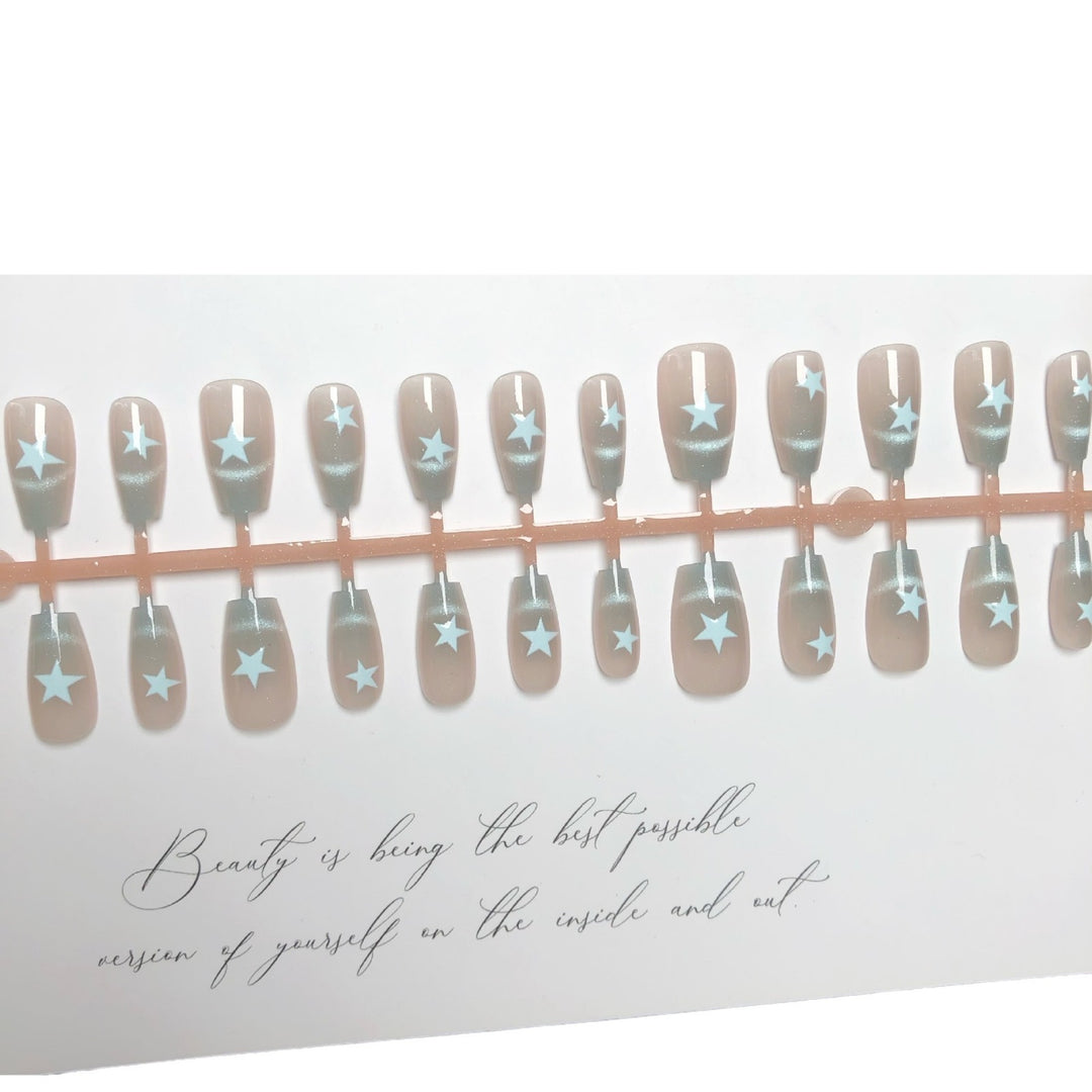 Star-Designed Press-On Nail Set