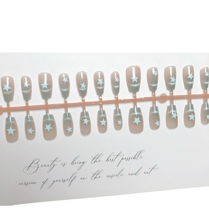 Star-Designed Press-On Nail Set