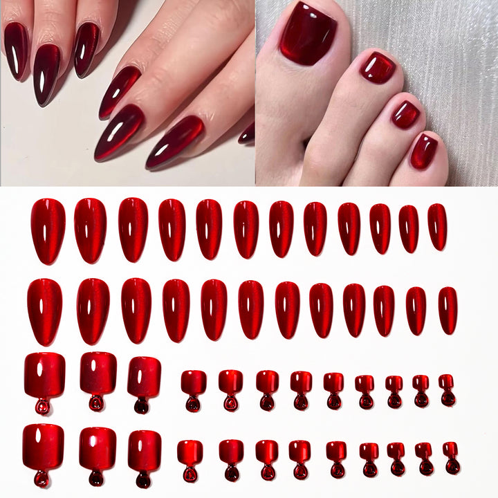 Premium Glossy Press-On Nail Tips Set Stornfield