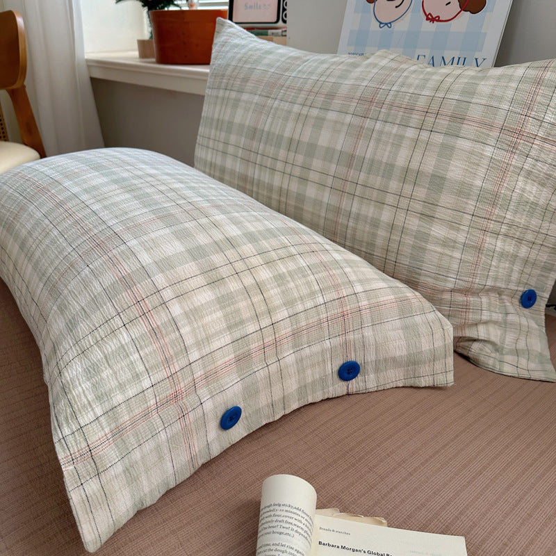 Cozy Plaid Duvet Cover Set