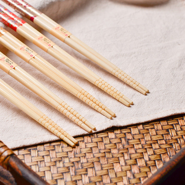 Japanese Botanical Handcrafted Bamboo Chopsticks Set of 5 | Stornfield
