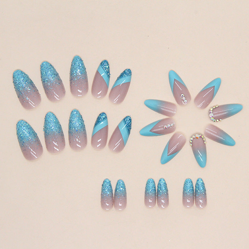 Stylish Glitter Ombre Nail Tips Stornfield