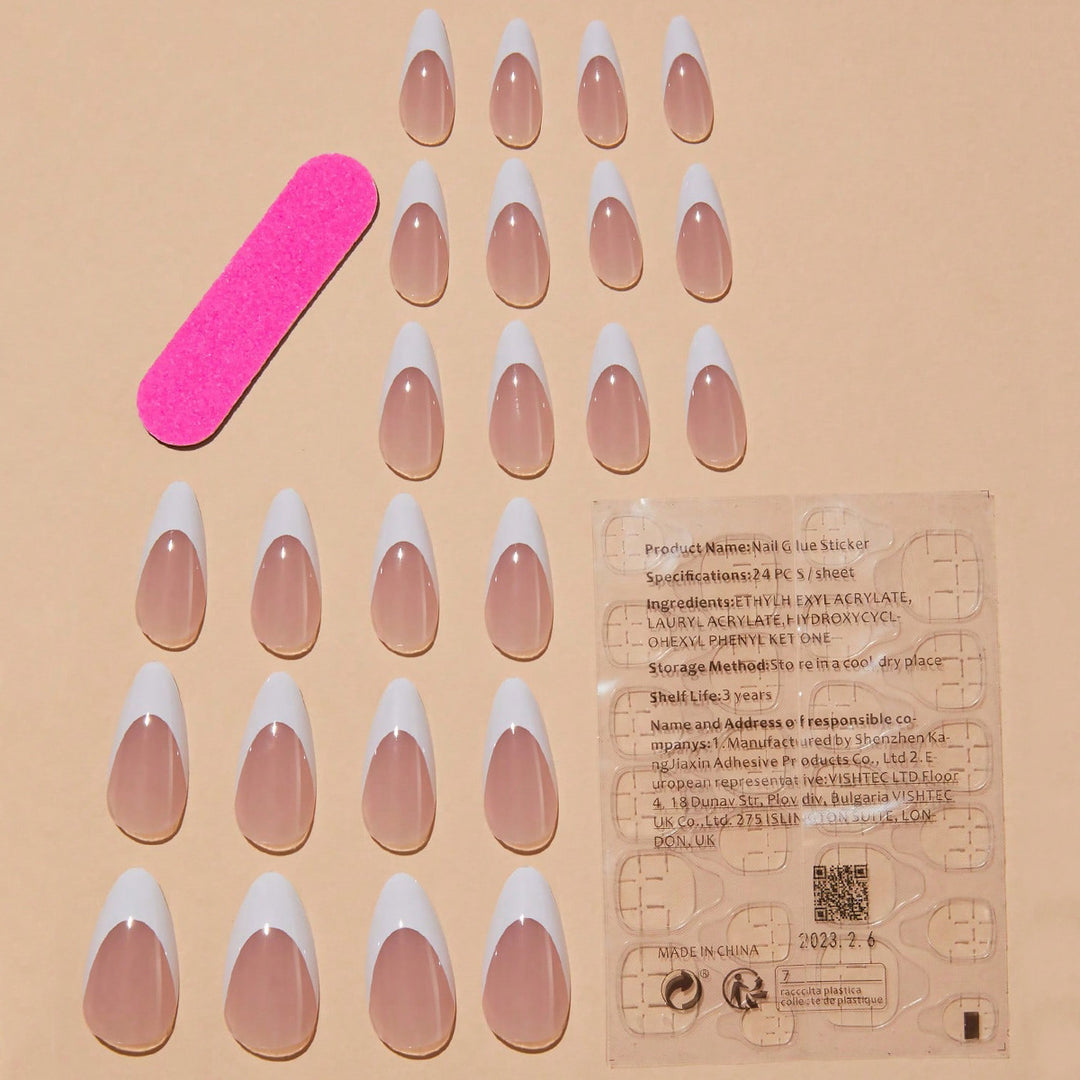 Artificial nail set with elegant pointed shapes Stornfield