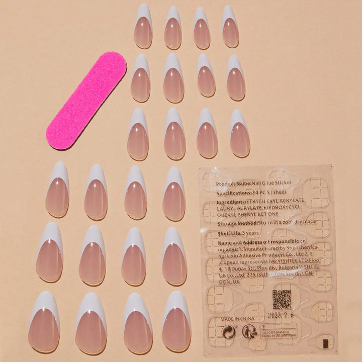 Artificial nail set with elegant pointed shapes Stornfield