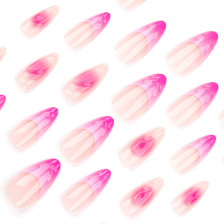Artistic acrylic nails with elegant ombre effect Stornfield