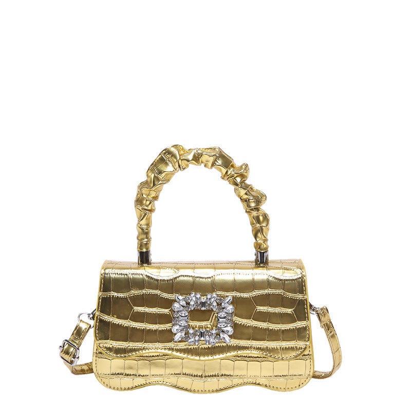 Glamorous Crocodile Texture Evening Handbag Stornfield