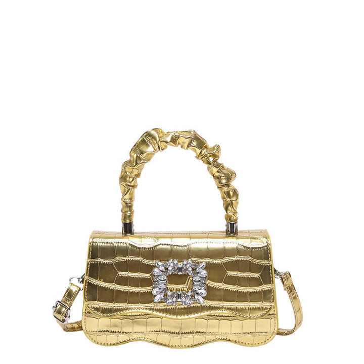 Glamorous Crocodile Texture Evening Handbag Stornfield