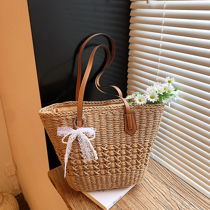 Woven Straw Tote