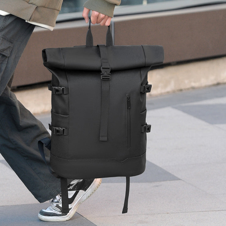 Stylish rolltop backpack with versatile organization compartments Stornfield